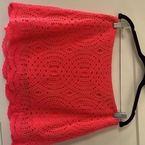 Lilly Pulitzer coral skirt size 8